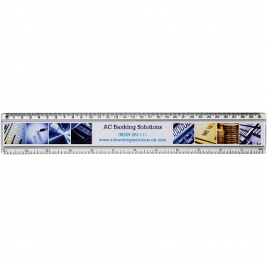 Logo trade corporate gifts picture of: Ellison 30 cm plastic insert ruler