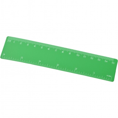 Logo trade promotional items image of: Rothko 15 cm plastic ruler