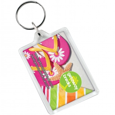 Logo trade promotional product photo of: Vito C1 rectangular keychain