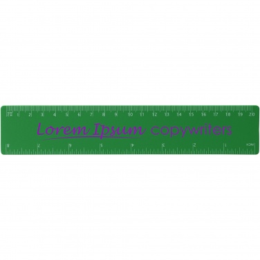 Logo trade promotional giveaways image of: Rothko 20 cm plastic ruler