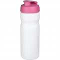 Baseline® Plus 650 ml flip lid sport bottle, White / Pink