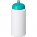 Baseline® Plus 500 ml bottle with sports lid, White / Aqua