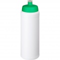 Baseline® Plus grip 750 ml sports lid sport bottle, White / Green