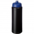 Baseline® Plus grip 750 ml sports lid sport bottle, Solid black / Blue