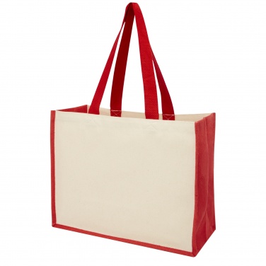 Logo trade advertising product photo of: Varai 320 g/m² canvas and jute shopping tote bag 23L