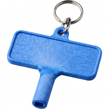 Logo trade business gifts image of: Largo plastic radiator key with keychain