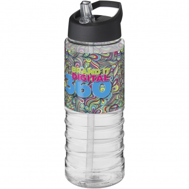 Logo trade promotional merchandise image of: H2O Active® Treble 750 ml spout lid sport bottle