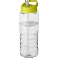 H2O Active® Treble 750 ml spout lid sport bottle, Transparent / Lime