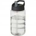 H2O Active® Bop 500 ml spout lid sport bottle, Transparent / Solid black