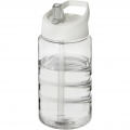 H2O Active® Bop 500 ml spout lid sport bottle, Transparent / White