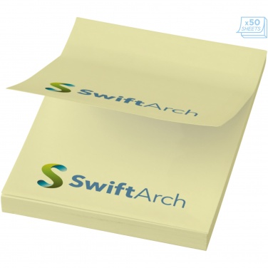 Logo trade promotional giveaways image of: Sticky-Mate® A8 sticky notes 50x75mm