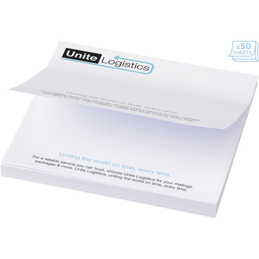 Logo trade promotional merchandise photo of: Sticky-Mate® large square sticky notes 100x100mm