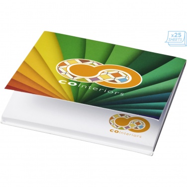 Logotrade promotional item image of: Sticky-Mate® soft cover squared sticky notes 75x75mm