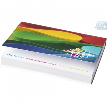 Logo trade business gift photo of: Sticky-Mate® A7 soft cover sticky notes 100x75mm