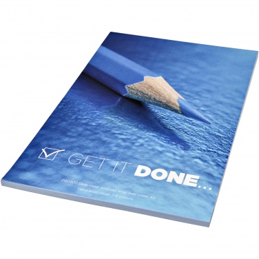 Logo trade business gift photo of: Desk-Mate® A5 notepad wrap over cover