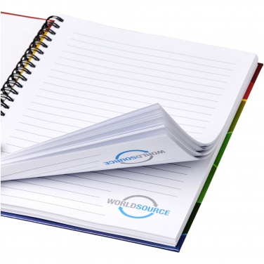 Logo trade promotional item photo of: Wire-o A4 notebook hard cover