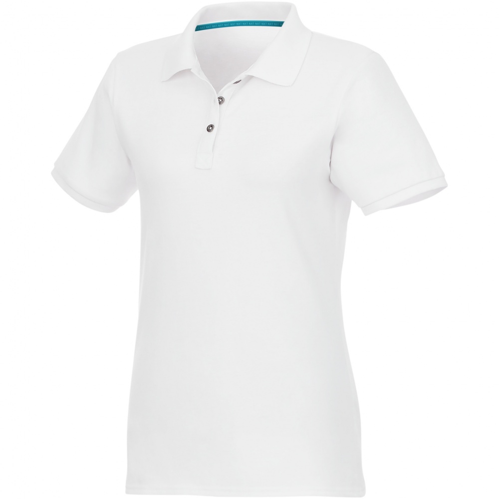 Logo trade advertising products image of: Beryl short sleeve women's organic recycled polo