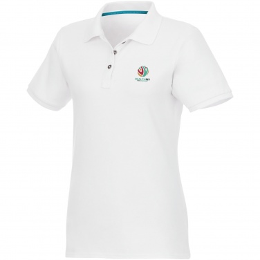 Logo trade corporate gifts picture of: Beryl short sleeve women's organic recycled polo