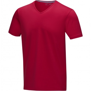 Logo trade promotional giveaway photo of: Kawartha short sleeve men's organic V-neck t-shirt