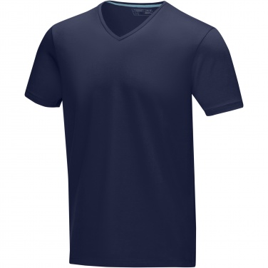 Logotrade promotional item image of: Kawartha short sleeve men's organic V-neck t-shirt