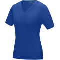 Kawartha short sleeve women's organic V-neck t-shirt, Blue