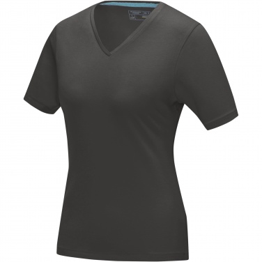 Logotrade promotional gift image of: Kawartha short sleeve women's organic V-neck t-shirt