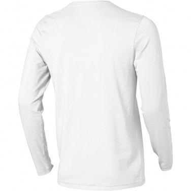 Logo trade promotional merchandise photo of: Ponoka long sleeve men's organic t-shirt