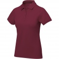 Calgary short sleeve women's polo, Burgundy