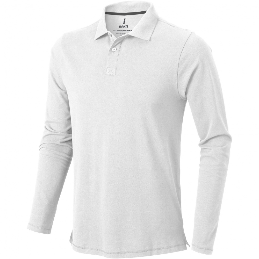 Logo trade promotional products image of: Oakville long sleeve men's polo