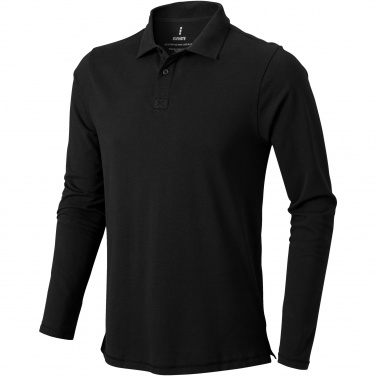 Logo trade promotional merchandise image of: Oakville long sleeve men's polo