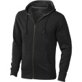 Arora men's full zip hoodie, Solid black