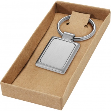 Logotrade promotional giveaways photo of: Sergio rectangular metal keychain