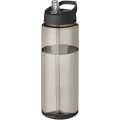 H2O Active® Vibe 850 ml spout lid sport bottle, Charcoal / Solid black