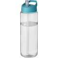 H2O Active® Vibe 850 ml spout lid sport bottle, Transparent / Aqua blue