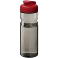 H2O Active® Eco Base 650 ml flip lid sport bottle, Charcoal / Red