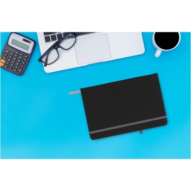 Logo trade promotional merchandise image of: Noir medium notebook