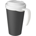 Americano® Grande 350 ml mug with spill-proof lid, Grey / White