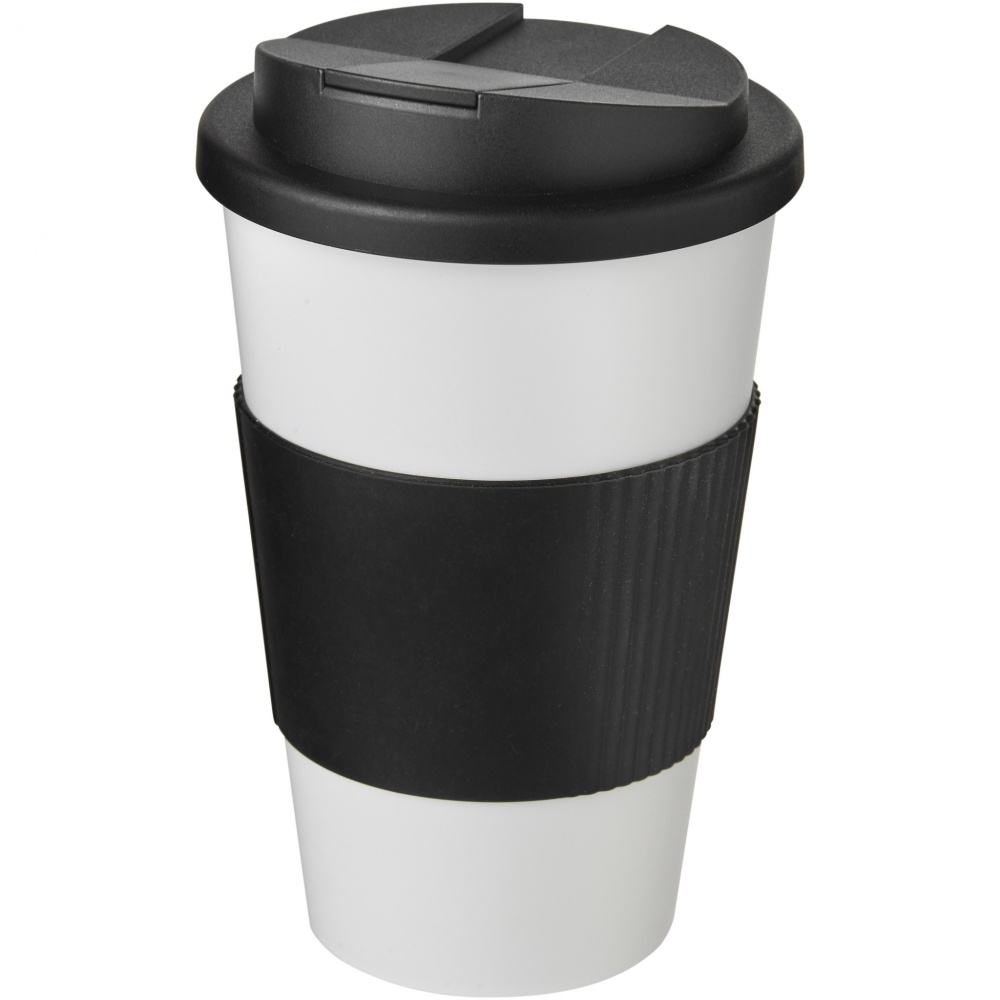 Logotrade promotional giveaways photo of: Americano® 350 ml tumbler with grip & spill-proof lid