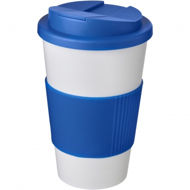 Logo trade promotional items image of: Americano® 350 ml tumbler with grip & spill-proof lid