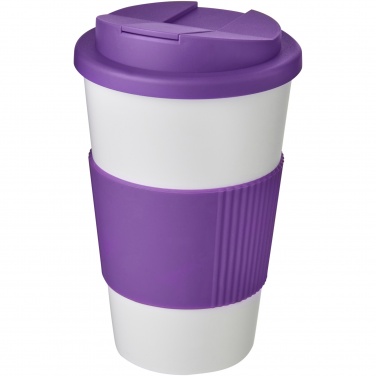 Logotrade promotional item image of: Americano® 350 ml tumbler with grip & spill-proof lid