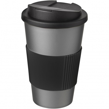 Logo trade advertising product photo of: Americano® 350 ml tumbler with grip & spill-proof lid