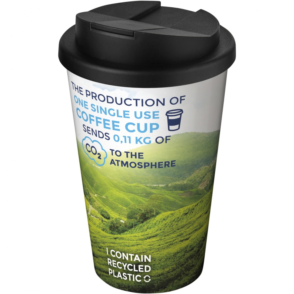 Logo trade promotional merchandise image of: Brite-Americano® 350 ml tumbler with spill-proof lid