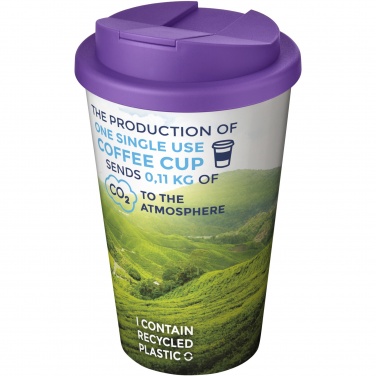 Logo trade advertising product photo of: Brite-Americano® 350 ml tumbler with spill-proof lid