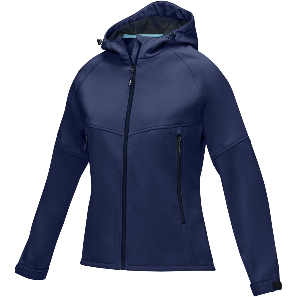 Logo trade promotional gift photo of: Coltan women’s GRS recycled softshell jacket