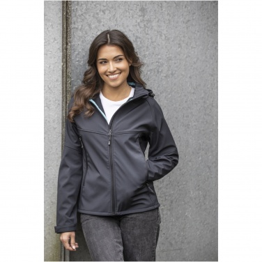 Logo trade corporate gifts picture of: Coltan women’s GRS recycled softshell jacket