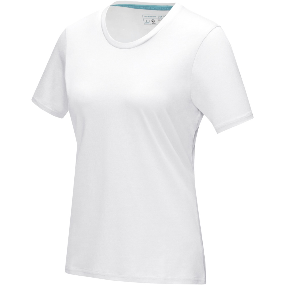 Logo trade promotional gifts image of: Azurite short sleeve women’s organic t-shirt