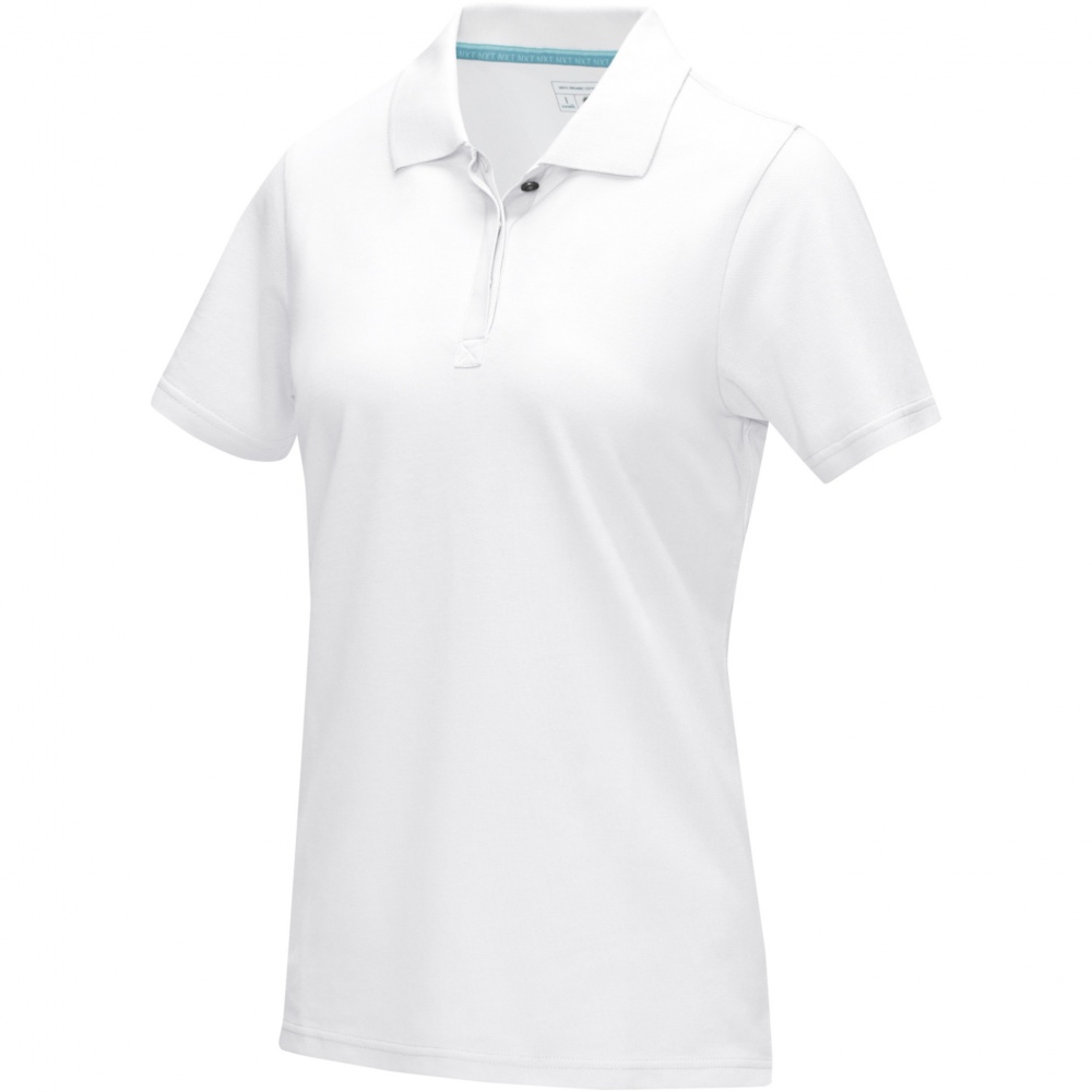 Logo trade promotional item photo of: Graphite short sleeve women’s organic polo