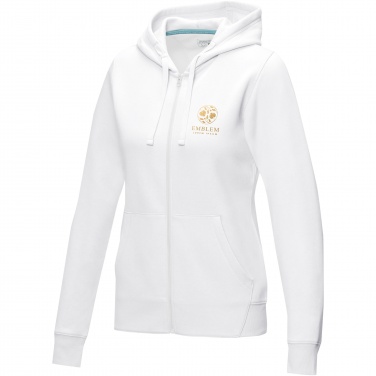 Logotrade promotional giveaway image of: Ruby women’s organic recycled full zip hoodie