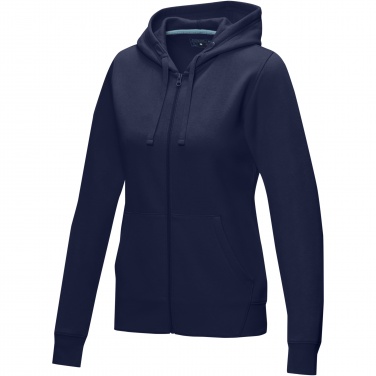 Logo trade promotional products picture of: Ruby women’s organic recycled full zip hoodie