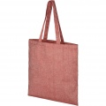 Pheebs 210 g/m² recycled tote bag 7L, Heather red